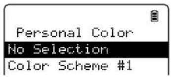 Personal Color No Selection Color Scheme #1