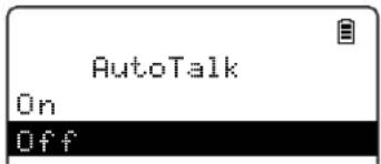 AutoTalk On Off