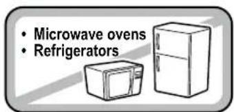• Microwave ovens • Refrigerators