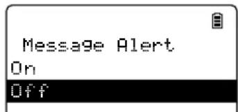 Message Alert On Off