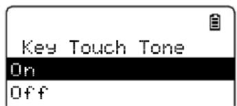 Key Touch Tone On Off