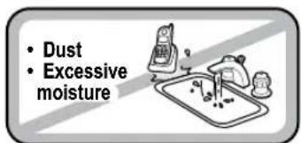 • Dust • Excessive moisture