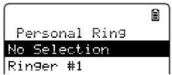 Personal Ring No Selection Ringer #1