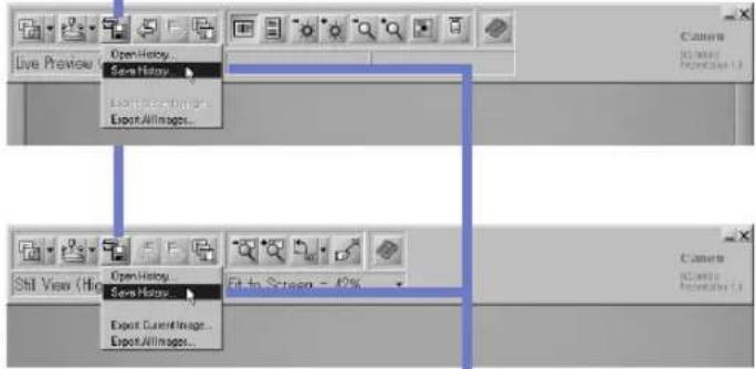 Live Preview Open History... Save History... Import View... Export AllImages... Shill View (Hic Open History Save History... Exit to Screen - 42% Camera Cancer Rescetler 1.0