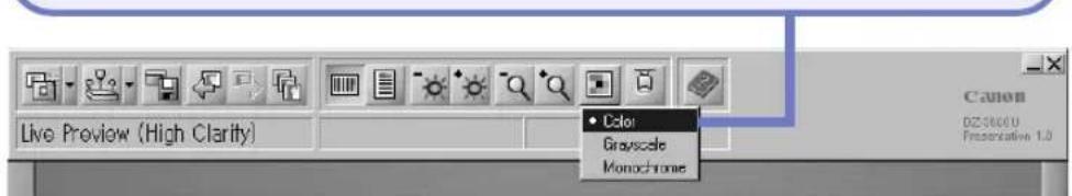 Live Preview (High Clarity) Color Grayscale Monochrome Canon DZ36001 Presentative 1.0