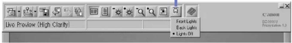 Live Preview (High Clarity) Front Lights Back Lights • Lights Off Canon 02-0000 U Presentation 1.0