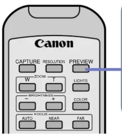 Canon CAPTURE RESOLUTION PREVIEW W ZOOM T LIGHTS BRIGHTNESS COLOR - + - AUTO NEAR FAR