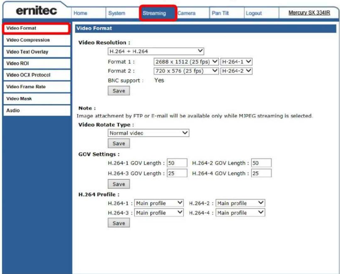 Ernitec 0070-04344IR - Setup Video Resolution - 1