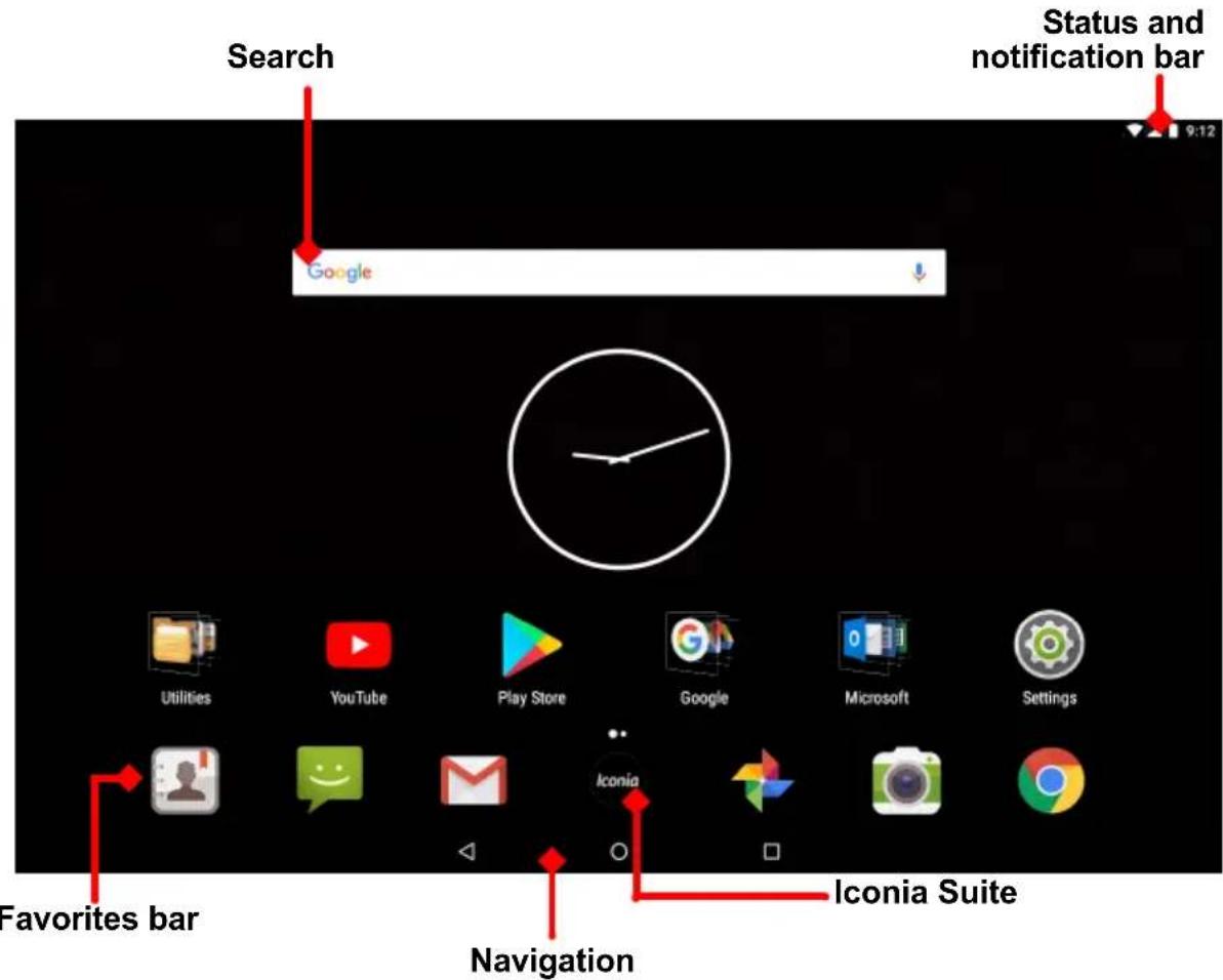 ACER B3-A42-K74M - Using the Home screens - 1