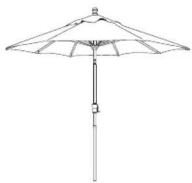 Treasure Garden UM907 - STEP 2 Opening & Tilting Umbrella - 1