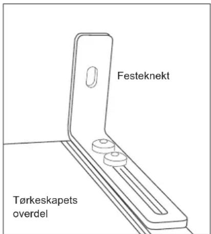 Festeknekt Tørkeskapets overdel