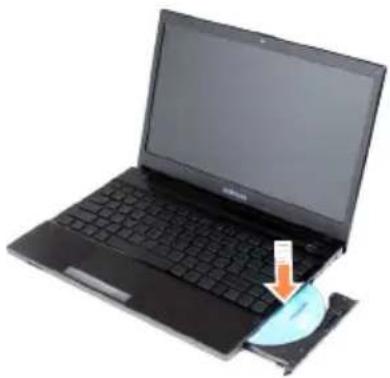 SAMSUNG NP300V5ZH - Inserting and Ejecting a CD - 2