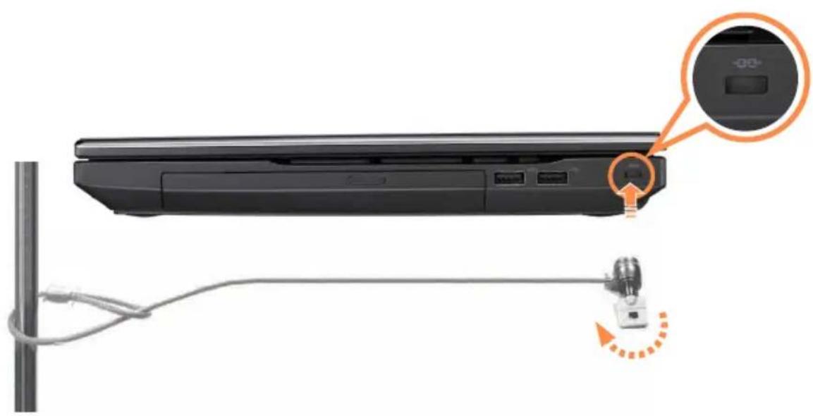 SAMSUNG NP300V5ZH - Using the Security Slot - 1