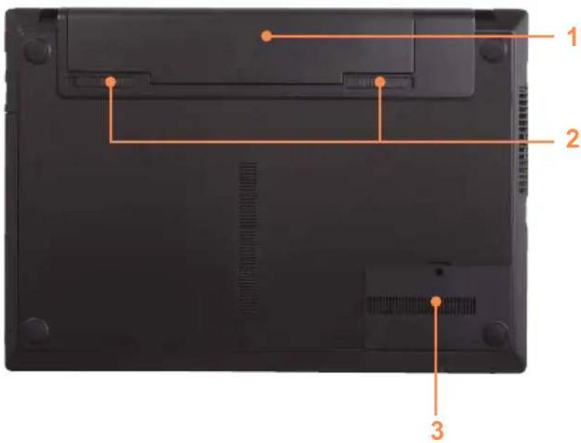 SAMSUNG NP300V5ZH - Bottom View - 1