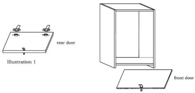 rear door Illustration 1 front door