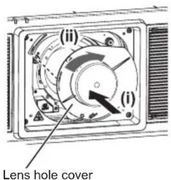 (ii) (i) Lens hole cover