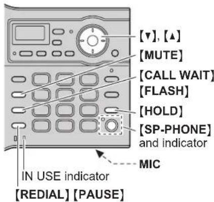 PANASONIC KX-TG5571 - Making calls using the base unit - 1