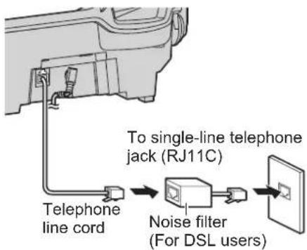 PANASONIC KX-TG5571 - If you subscribe to a DSL service - 1