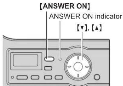 PANASONIC KX-TG5571 - Turning the answering system on/off - 1