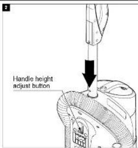 Handle height adjust button