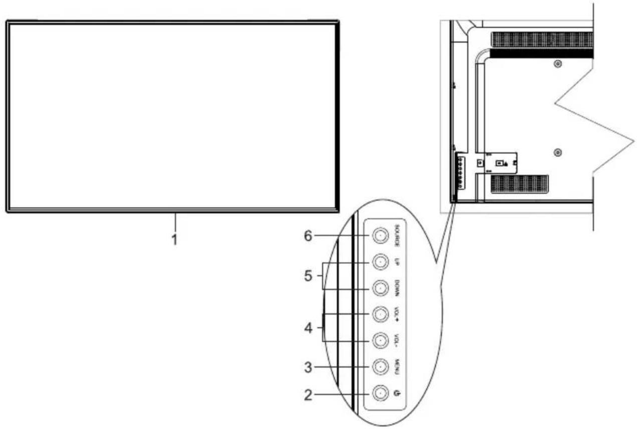 Hikvision DS-D5049FL - Control Buttons on the Front Panel of (004) - 1