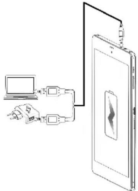 Micromax Canvas Tab P666 - Charging the Battery - 1