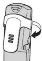 PANASONIC KX-TG9371 - To remove the belt clip - 1