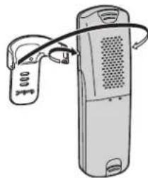 PANASONIC KX-TG9371 - To attach the belt clip - 1