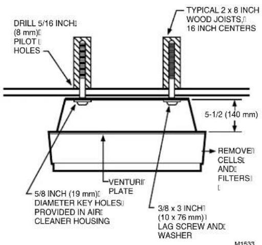 HONEYWELL F90A1001 - Mounting the F90 Using Lag Screws - 8