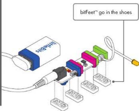 bitFeet™ go in the shoes