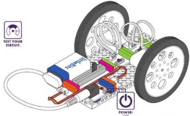TEST YOUR CIRCUIT. SINQUIN POWER: ON