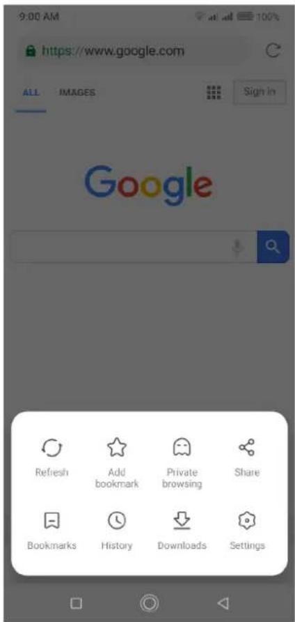 NEFFOS C7s - View a webpage - 1