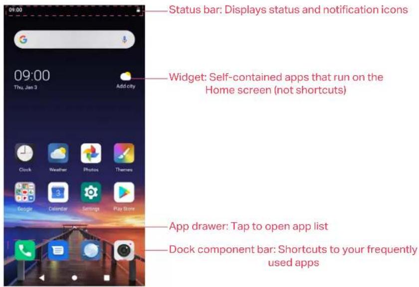 NEFFOS C7s - Home screen - 1
