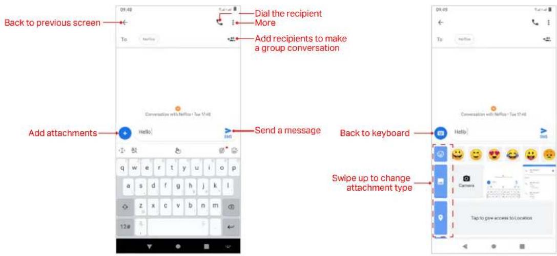 NEFFOS C7s - Send messages - 1