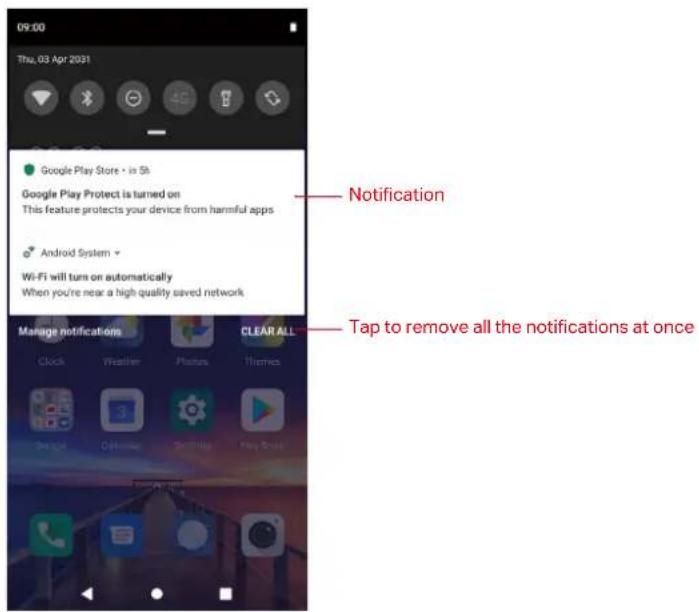 NEFFOS C7s - Use Notification Panel - 1