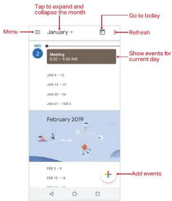 NEFFOS C7s - Use the calendar - 1
