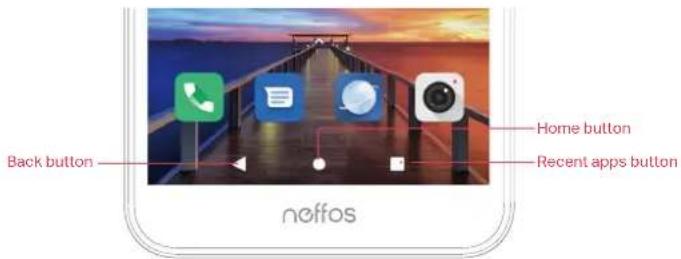 NEFFOS C7s - Navigation buttons - 1