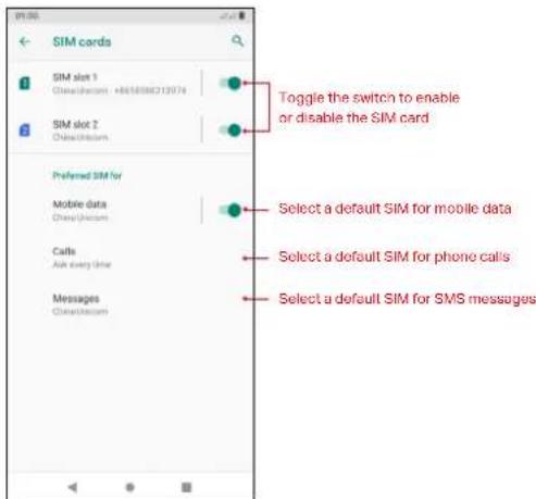 NEFFOS C7s - Dual SIM settings - 1