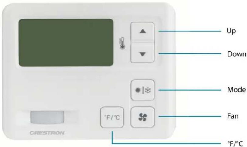 Crestron CHV-TSTAT-FCU-PIR-10 - Enter Setup Mode - 1