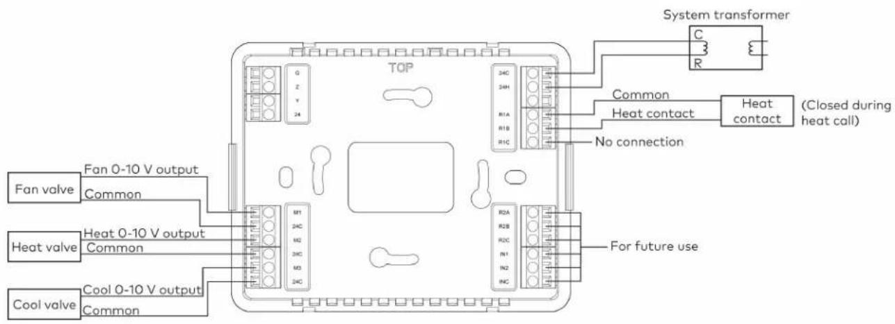 Crestron CHV-TSTAT-FCU-PIR-10 - Wiring Diagrams - 3