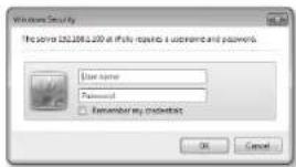 Windows Security The server: 152.208.1.20 at iFSL requests a username and password. User name: Password: Remember my password: OK Cancel