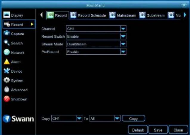 SWANN SWNVK-874504 - Recording Configuration - 1