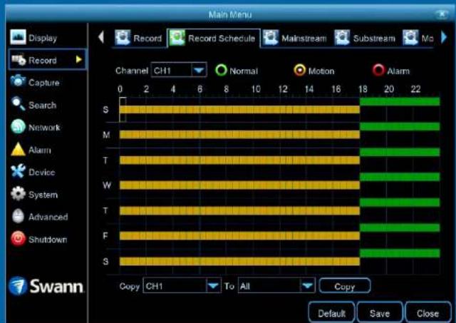SWANN SWNVK-874504 - Recording Configuration - 2