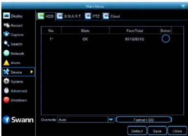 SWANN SWNVK-874504 - Device: HDD - 1