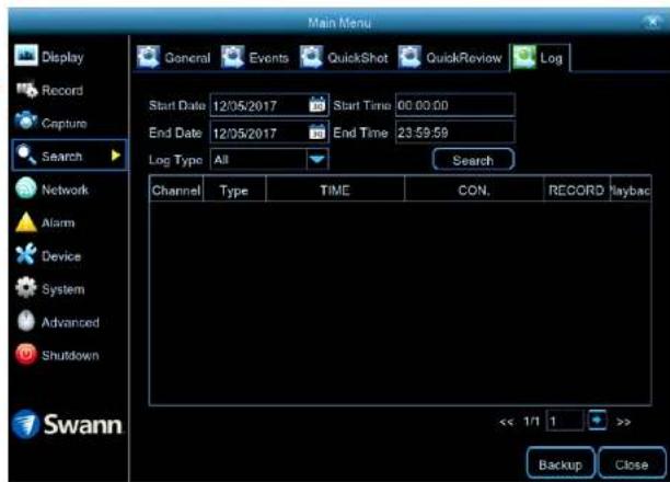 SWANN SWNVK-874504 - Search: Log - 1