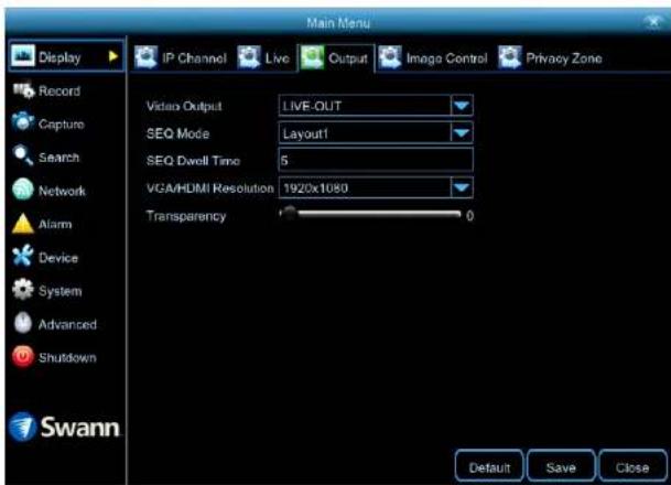 SWANN SWNVK-874504 - Display: Output - 1