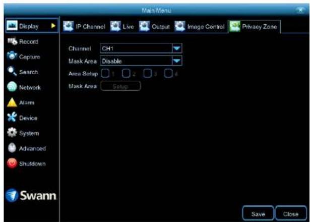 SWANN SWNVK-874504 - Display: Privacy Zone - 1