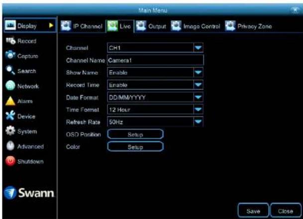 SWANN SWNVK-874504 - Display: Live - 1
