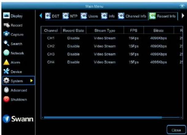 SWANN SWNVK-874504 - System: Record Info - 1