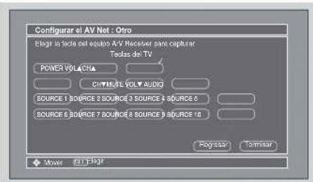 Configurar el AV Net : Oro Elagir la tada el equipo AV Receiver para capturing Todas del TV POWER VOLACHA CHINESE VOLT AUDIO SOURCE 1 SOURCE 2 SOURCE 3 SOURCE 4 SOURCE 5 SOURCE 6 SOURCE 7 SOURCE 8 SOURCE 9 SOURCE 10 Registrar Terminal Mixer SELL FLAG